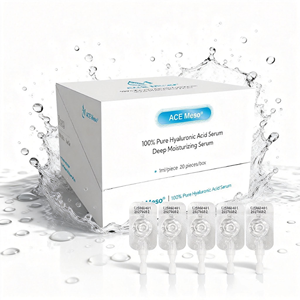 Sérum Gel <span class=keywords><strong>Instantané</strong></span> Repulpant <span class=keywords><strong>Anti</strong></span>-rides Raffermissant à 100 % Acide Hyaluronique Pur, Ampoules Stériles à Usage Professionnel, Hydratation Profonde du Visage - Product Image 2