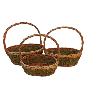 Handmade Wicker Gift Basket Woven Willow Fruit Basket - Product Image 4