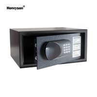 Coffre-fort numérique portable ignifuge pour hôtel et bureau, en acier inoxydable, avec affichage LED, taille ordinateur portable 12 pouces