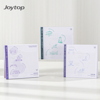Joytop Blocs-notes adhésifs détachables pour bureau, feuilles mobiles, imperméables, pour messages et mémos, articles promotionnels, carrés, couleurs assorties