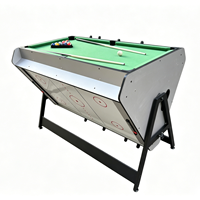 Table de jeux multifonctionnelle pliable 3 en 1 de 4 pieds : billard/hockey sur air/football