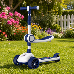 Trottinette électrique à trois roues pour enfants de 1 à 12 ans, garçons et filles, avec capteur antidérapant, en plastique - Product Image 5