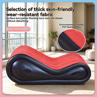 Canapé gonflable automatique portable, tissu en PVC floqué doux, rangement compact, chaise pneumatique pour les voyages et les pique-niques