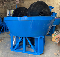 Prix d'usine Broyeur à plaques humides 1200 pour l'or avec moteur AC et concasseur de l'or, machine de lavage en Kenya, en Zambie, au Zimbabwe
