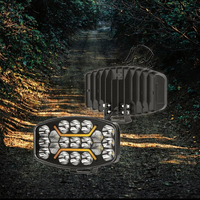 BONSEN Phare de travail LED tout-terrain robuste 10 pouces 45W 9-80V CC, blanc froid, faisceau combiné position/DRL pour camion et SUV
