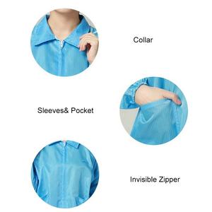 <span class=keywords><strong>Ropa</strong></span> antiestática electrónica para sala limpia de salida de fábrica, <span class=keywords><strong>ropa</strong></span> de <span class=keywords><strong>trabajo</strong></span> de algodón y poliéster, <span class=keywords><strong>ropa</strong></span> de seguridad lavable a prueba de polvo - Product Image 5