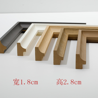 Moulures de cadre en bois de différentes tailles, lignes décoratives pour cadres photo et lignes murales, vente chaude, fournisseur d'usine