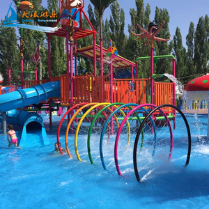 Équipement de terrain de jeu <span class=keywords><strong>d</strong></span>'<span class=keywords><strong>eau</strong></span> de vente chaude enfants jeu <span class=keywords><strong>d</strong></span>'<span class=keywords><strong>eau</strong></span> <span class=keywords><strong>fontaine</strong></span> de pulvérisation <span class=keywords><strong>pour</strong></span> enfants Resort parc aquatique toboggan en fibre de verre - Product Image 6
