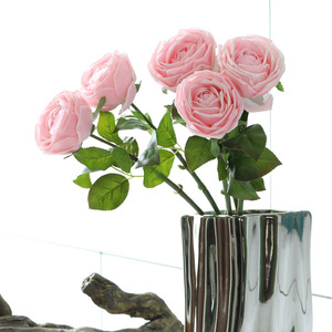 Großhandel hochwertige Home Decoration Real Feel Rosen Hochzeits dekoration Flower real Touch weiße Rosen - Product Image 1