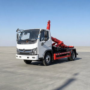 รถบรรทุกเก็บขยะแบบตะขอเกี่ยว Foton Xiaoyun S 4x2 ขนาด 6 คิว พร้อมถังแบบถอดได้ ราคาโรงงาน ขายดี - Product Image 1
