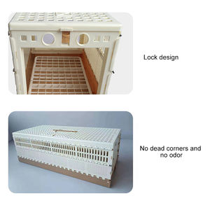 Katlanabilir plastik kuş ve güvercin seyahat taşıma kafesi evcil hayvan kuşları için eğitim ve serbest bırakma için kolay temizlenebilir - Product Image 6