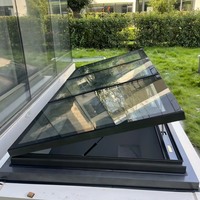 Fenêtre à ouverture supérieure personnalisée, lucarne de toit fixe en alliage d'aluminium de haute qualité, lucarne de toit en verre étanche à vendre