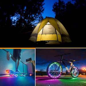 Battery Powered <b>RGB</b> Flexible LED Strip Light 1m-5m Remote <b>Controller</b> IP20 Rated 2-Year Warranty Bronze Material Ra80 50000 Hours - Product Image 3