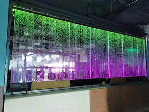 <span class=keywords><strong>ตู้</strong></span>เก็บไวน์ในร่มที่ทันสมัยพร้อมผนังกระจกที่หรูหราและหน้าจอน้ำพุการออกแบบผนังด้วยฟองอากาศและกระเบื้องน้ำฝน - Product Image 6