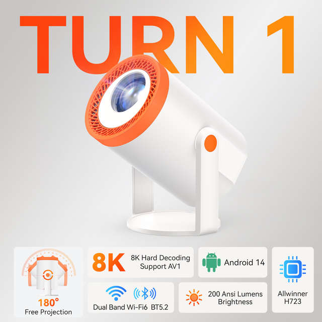 Latest Portable Android Projector with Wifi Smart Mirror Screen Maximum Resolution Mini Portable TV Projector for Kids Education