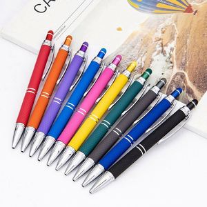 Stylo bille et stylet 2-en-1 personnalisé - Stylo métallique rétractable pour écrans tactiles, encre noire 1,0 mm, cadeau promotionnel idéal - Product Image 3