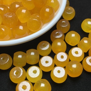 Cuentas de Jade Vintage de Alta Calidad, Color Amarillo Atardecer, 11x9mm, para Joyería DIY, Pulseras y Bisutería, Modelo Zhen Zhen 825 NGTC - Product Image 5