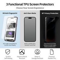 Film de protection d'écran de téléphone en TPU hydrogel 2.5D/3D anti-rayures et anti-traces de doigts avec filtre de confidentialité pour Samsung S26 S25