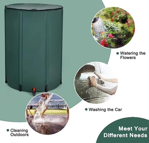 Baril pliable de 26 gallons/100L pour arrosage de jardin Réservoir de stockage d'eau de pluie en PVC écologique Réservoir d'eau d'irrigation pour serre pliable - Product Image 6
