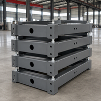 Support en acier soudé sur mesure, robuste, avec trous pré-perforés, revêtement poudré, certifié ISO-9001, usine OEM