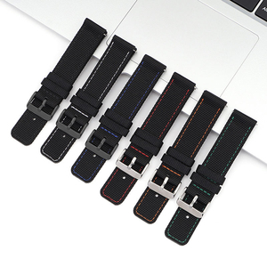 Correas de <span class=keywords><strong>Reloj</strong></span> para Relojes <span class=keywords><strong>Breitling</strong></span> Serie Avengers, 18mm 20mm 22mm 24mm, <span class=keywords><strong>Correa</strong></span> de <span class=keywords><strong>Reloj</strong></span> de Lona de Nailon de Liberación Rápida - Product Image 2