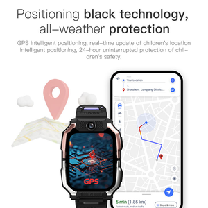 นาฬิกาสมาร์ทวอทช์ HW-Z10 ระบบ <span class=keywords><strong>Android</strong></span> 4G ใส่ซิมการ์ดได้ พร้อม GPS ระบุตำแหน่ง WiFi กล้องคู่ วิดีโอคอล สำหรับเด็กชาย เด็กหญิง - Product Image 6