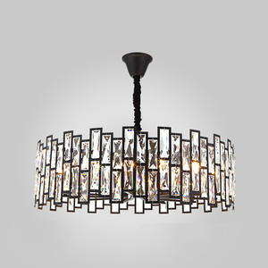 Trang Trí Mới Của Trung Quốc Sang Trọng Hiện Đại Giỏ Pha Lê Treo Đen Chandelier Pendant Ánh Sáng Cho Phòng Khách - Product Image 3