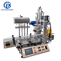 Machine de remplissage et de bouchage automatique de bouteilles d'huile essentielle, de jus de fruits et d'eau avec pompe magnétique de bureau LX et alimentateur de bouchons