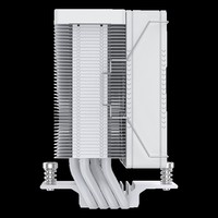 COOLLEO B40S-DIG-WH ARGB Radiateur à affichage numérique Conception à col tordu 14e génération Core I3-i7 PC Cooler CPU Air Cooler Fan