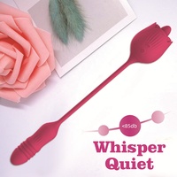 Bestseller Rosen-Zungen-Vibrator für Klitoris-Massage und Masturbation, Rosen-Vibrator