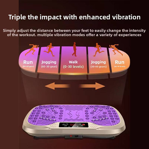 Machine à vibrations <span class=keywords><strong>pour</strong></span> la réduction de la graisse, amincissement <span class=keywords><strong>des</strong></span> <span class=keywords><strong>cuisses</strong></span>, du ventre et du corps entier, masseur vibrant modèle S043, capacité 150 kg, matériau PC - Product Image 3