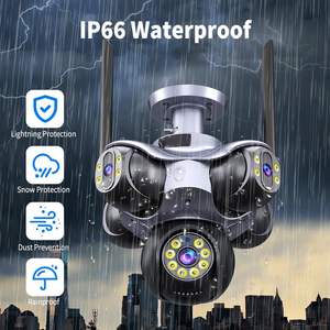 กล้องรักษาความปลอดภัยแบบ Wifi สำหรับใช้กลางแจ้งใช้25MP มีห้าเลนส์หมุนได้720 ° สัญญาณเตือนการตรวจจับการเคลื่อนไหวของมนุษย์ - Product Image 5