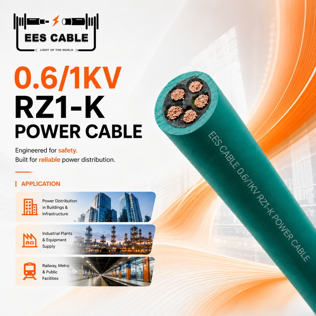 RZ1-K(AS) 0.6/1kV Flexible Copper 5G 16mm2 XLPE Insulated Polyolefin LSZH Jacket Flame Retardant Power Cable