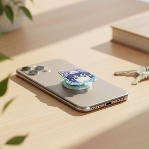 Custom <b>Magnetic</b> Phone <b>Holder</b> Custom Design Logo High Quality ABS Foldable DIY Cartoon Design Poppings Phone Socket Bracket Model - Product Image 5