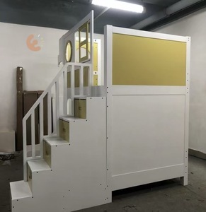 Nouveau design de lits superposés pour enfants Eibele ensemble de <span class=keywords><strong>lit</strong></span> pour garçons meubles de chambre à coucher pour la maison lits à thème voiture en bois massif pour enfants - Product Image 6