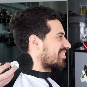 Plastik Saplı Siyah Toz Fırçası, Salon Kuaför Boyun Saç Temizleme Saç Kesimi Fırçası - Product Image 4