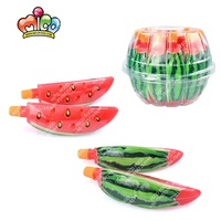 Pastèque en forme de pizza pudding à la gelée de fruits