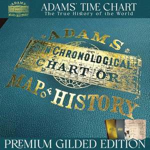 Mapa Histórico de la Línea del Tiempo de Adams, Mapa del Mundo en Papel Laminado, para Uso Doméstico - Product Image 3