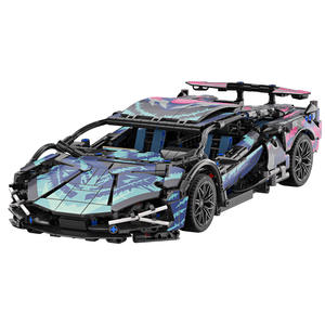 Compatible con Control Remoto, Bloques de Construcción de Plástico ABS, Juguete de Construcción, Auto de Carreras, Modelo de Superauto, <span class=keywords><strong>para</strong></span> Niños - Product Image 1