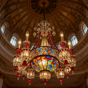 Pha Lê Ánh Sáng Mặt dây chuyền K9 pha lê & vật liệu đồng thau tùy chỉnh thiết kế cho địa điểm cưới & biệt thự đèn chùm đèn Mặt dây chuyền - Product Image 6