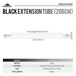 <span class=keywords><strong>Adaptateur</strong></span> de gaz <span class=keywords><strong>propane</strong></span> <span class=keywords><strong>butane</strong></span> en alliage d'aluminium personnalisé pour accessoires de camping Campingmoon avec tuyau de gaz d'extension - Product Image 5