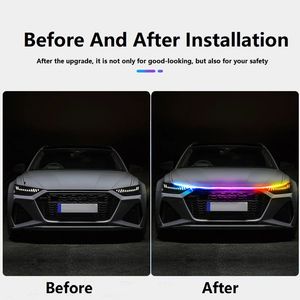 Tira de luces Led para capó de coche, lámpara ambiental decorativa con Control de sonido y APP Symphony, luces diurnas automáticas modificadas de 12V - Product Image 5