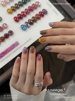 SUUSEEGEL 2026 Nouveau Kit de Gel à Ongles 35 Couleurs Effet Diamant Brisé Haute Qualité Non Toxique Gel UV pour Salon de Manucure Vente en Gros ODM/OEM