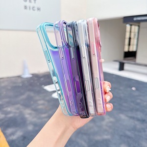 <span class=keywords><strong>Coque</strong></span> de téléphone antichoc <span class=keywords><strong>transparente</strong></span> en TPU et acrylique à dégradé de couleurs pour <span class=keywords><strong>iPhone</strong></span> Air 12 <span class=keywords><strong>13</strong></span> 14 15 16 17 Pro Max 17E – Housse simple - Product Image 2