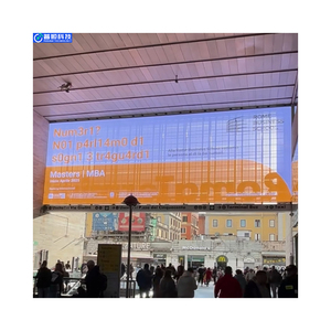 Pushunled grand angle de vision H140/V120 écran LED <span class=keywords><strong>transparent</strong></span> fixe 800cd/m² luminosité pour installation dans le hall intérieur - Product Image 1
