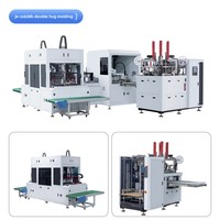 Machine de fabrication de boîtes entièrement automatique à positionnement visuel avec système d'alimentation et de collage, formage de boîtes, alimentation et pose des coins, formage d'emballages