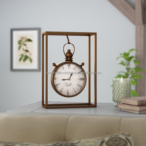 Reloj de mesa de metal con diseño redondo Perfecto para la decoración del hogar y cronometraje elegante Pieza elegante Los mejores precios - Product Image 6