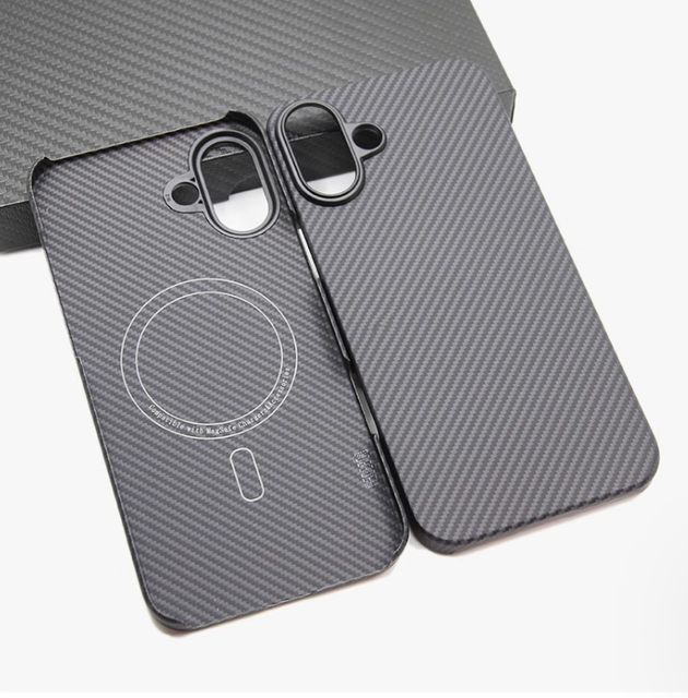 Carbon Aramid Fiber Phone Case Cover for IP16 iPhone 16 Pro Max iPhone 16 PLUS Series Shell Black/Grey Twill Color 1500D/600D