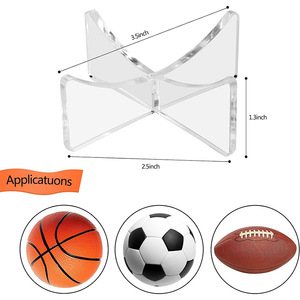 Support d'affichage multi-sports en acrylique pour basketball, football, volley-ball, rugby - Product Image 2
