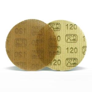 Discos de lija de malla con velcro Fervi, grano 120, para acabado de madera y metal - Product Image 1